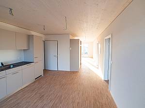 Le bois reste visible à l'intérieur