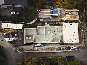 What seemed impossible for a long time is now a reality: Thun is home to the first apartment building with a basement made entirely of timber.