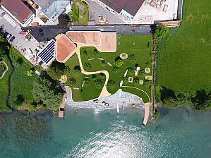 Bird's eye view of the lido
