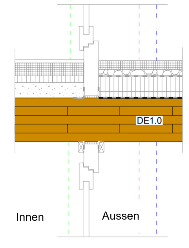 Detail Balkonübergang