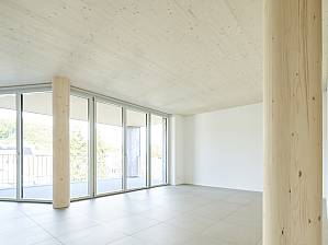 Grâce au support porteur, les murs ne sont pas porteurs et peuvent être facilement déplacés.